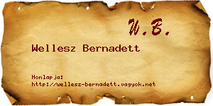 Wellesz Bernadett névjegykártya
